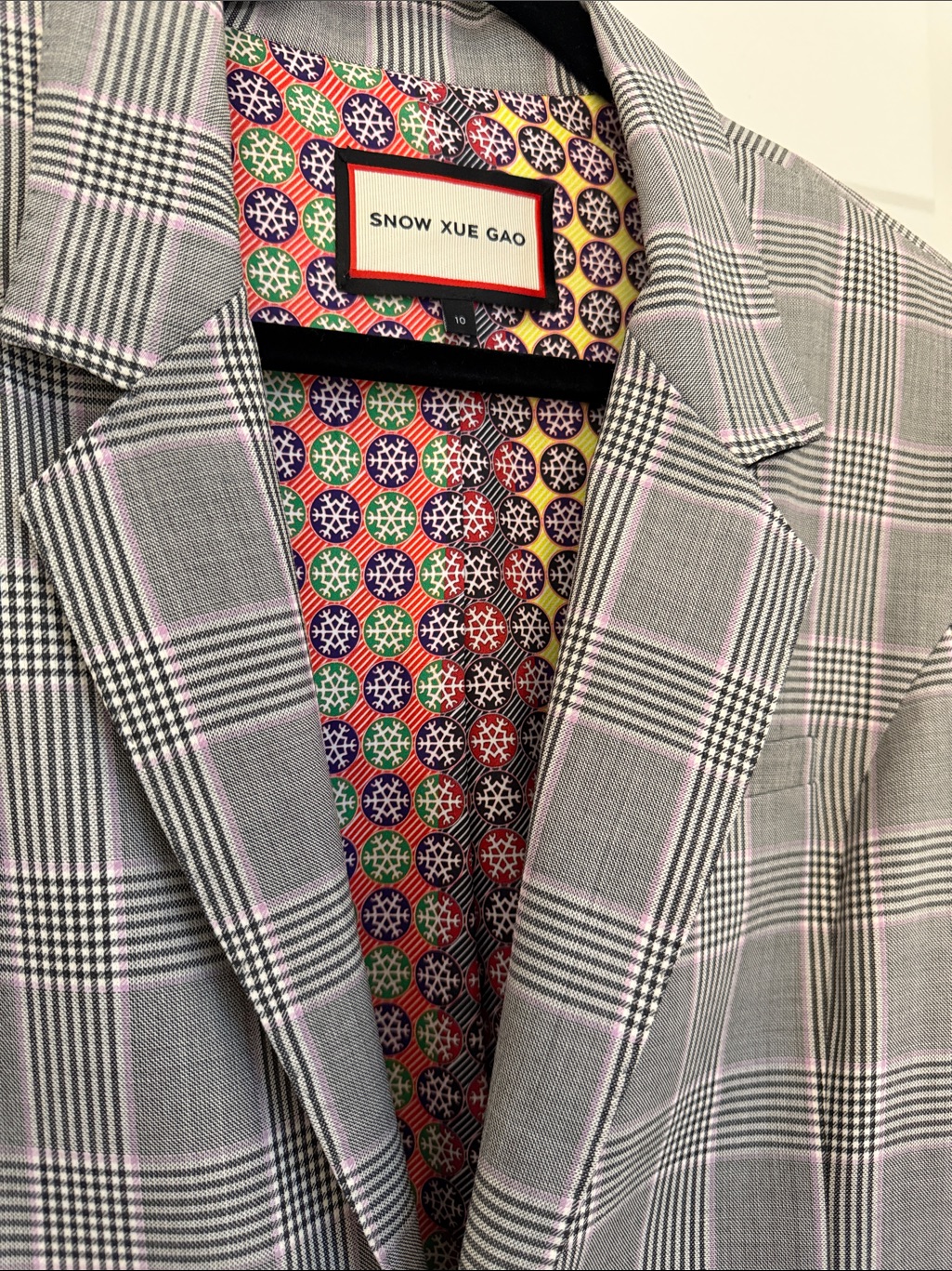 [New Inventory] Snow Xue Gao Wool Plaid Blazer Euc — image 3 of 3